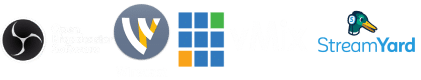 Software de transmisión y streamig OBS WireCast vMix StreamYard